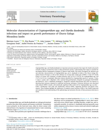 Molecular characterization of Cryptosporidium spp. and ... Imagem 1