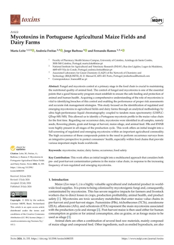 Mycotoxins in Portuguese Agricultural Maize Fields and ... Imagem 1