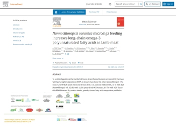 Nannochloropsis oceanica microalga feeding increases ... Imagem 1
