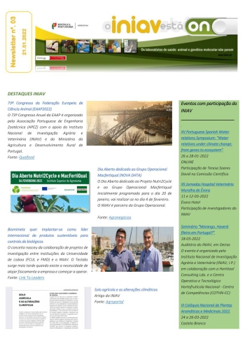 INIAV - Newsletter Semanal nº 03/2022 Imagem 1