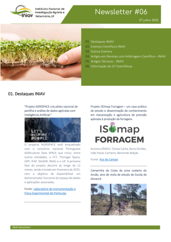 INIAV - Newsletter Externa nº 06/2025 Imagem 1