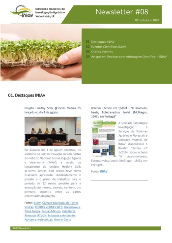 INIAV - Newsletter Externa nº 08/2024 Imagem 1