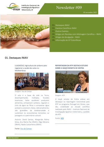 INIAV - Newsletter Externa nº 09/2025 Imagem 1