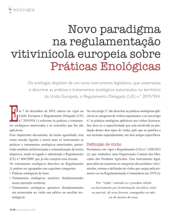 Novo paradigma na regulamentação vitivinícola europeia ... Imagem 1