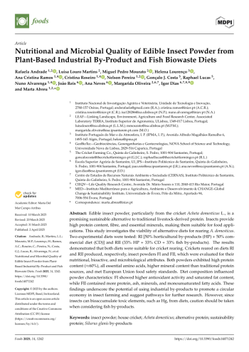 Nutritional and Microbial Quality of Edible Insect Powder ... Imagem 1