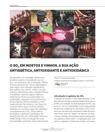 O SO 2 EM MOSTOS E VINHOS. A SUA AÇÃO ANTISSÉTICA, ... Imagem 1