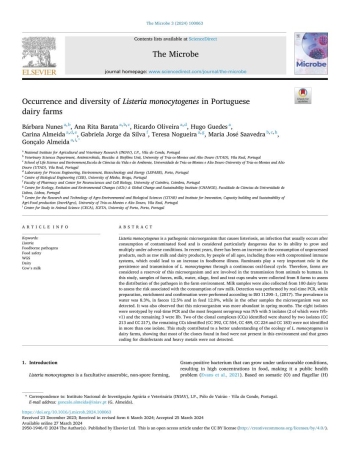 Occurrence and diversity of Listeria monocytogenes in ... Imagem 1