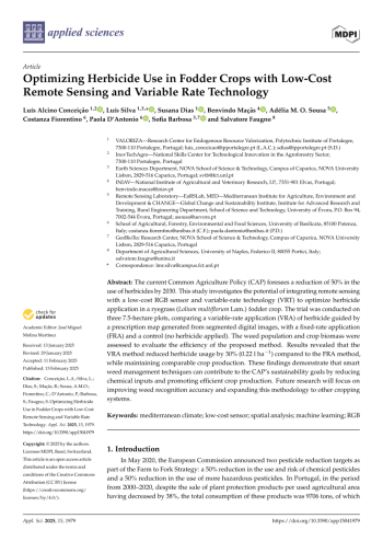 Optimizing Herbicide Use in Fodder Crops with Low-Cost ... Imagem 1