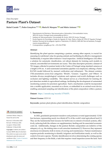 Pasture Plant’s Dataset Imagem 1