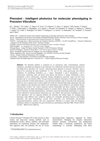 Phenobot - Intelligent photonics for molecular phenotyping ... Imagem 1