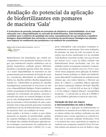 Avaliação do potencial da aplicação de biofertilizantes em ... Imagem 1