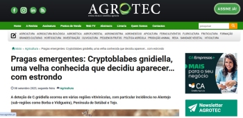 Pragas emergentes: Cryptoblabes gnidiella, uma velha ... Imagem 1