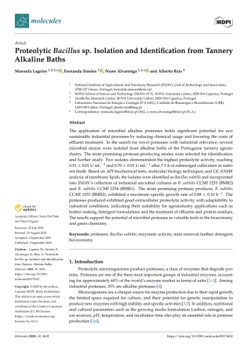 Proteolytic Bacillus sp. Isolation and Identification from ... Imagem 1