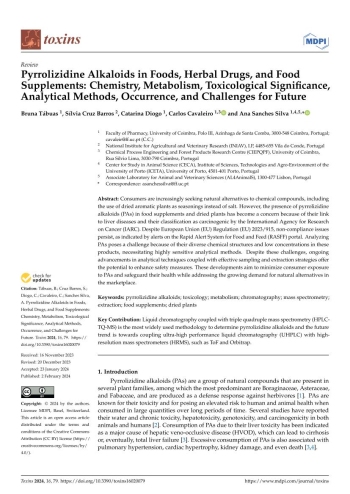 Pyrrolizidine Alkaloids in Foods, Herbal Drugs, and Food ... Imagem 1