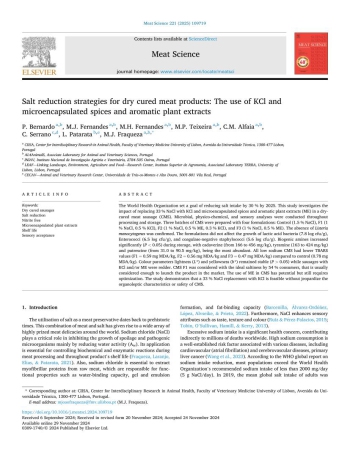 Salt reduction strategies for dry cured meat products: The ... Imagem 1