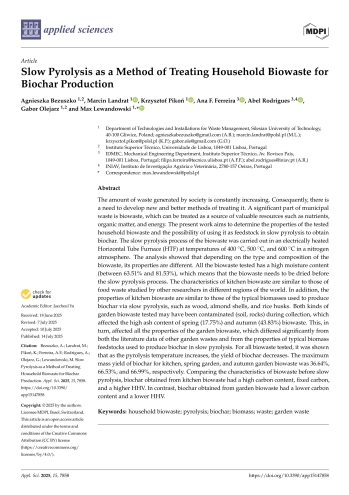Slow Pyrolysis as a Method of Treating Household Biowaste ... Imagem 1