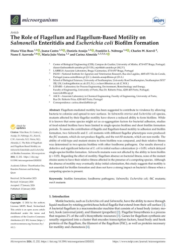 The Role of Flagellum and Flagellum-Based Motility on ... Imagem 1