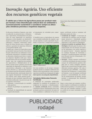 Inovação Agrária. Uso eficiente dos recursos genéticos ... Imagem 1