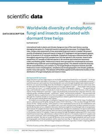 Worldwide diversity of endophytic fungi and insects ... Imagem 1
