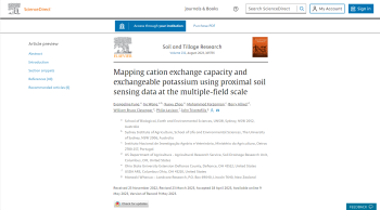 Mapping cation exchange capacity and exchangeable potassium ... Imagem 1
