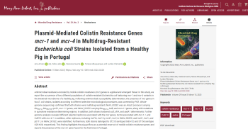 Plasmid-Mediated Colistin Resistance Genes mcr-1 and mcr-4 ... Imagem 1
