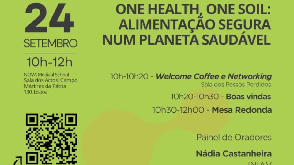 Conferência: One Health, One Soil: Alimentação Segura num Planeta Saudável